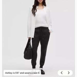 lululemon athletica black joggers